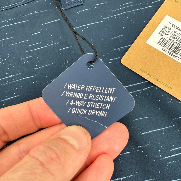 NWT Travis Mathew Solo Trip Dress Blues Eco Hybrid Performance Shorts, Size 40 - Picture 4 of 11